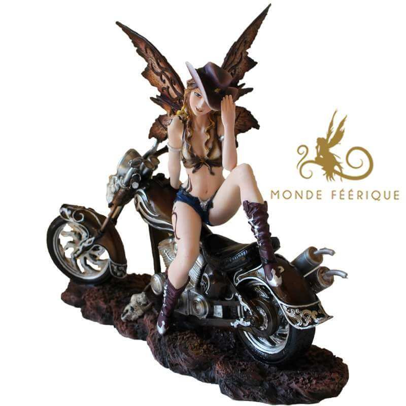 statuettes fees motos