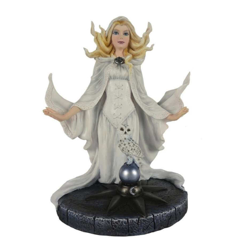 Statuette Fee blanc