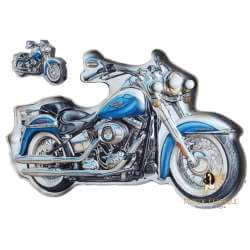 Plaque Métal LED Moto Bleu - décoration mur motos plaque vintage decoration