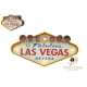 Plaque Métal LED Las Vegas Vintage USA - décoration mural vintage etats unis
