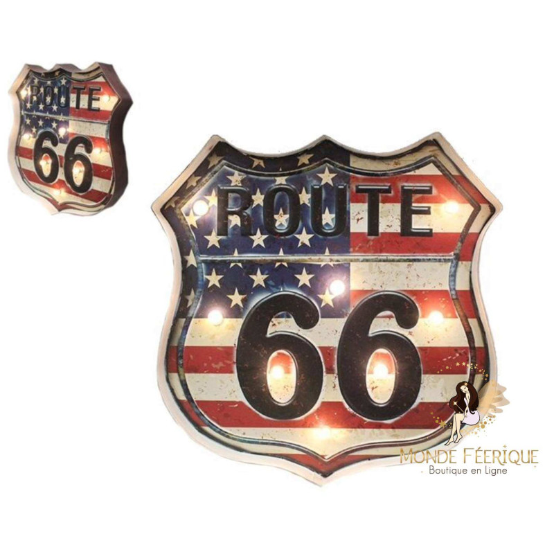 Plaque vintage Road66 route66