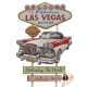 Plaque vintage décoration Las Vegas USA