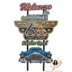 Plaque vintage Las Vegas Route66 grande taille