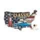 décoration mur plaque led theme USA voiture Americaine