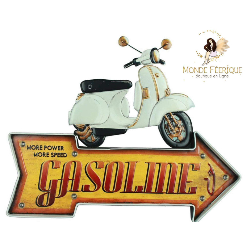 Plaque retro Scooter Vintage