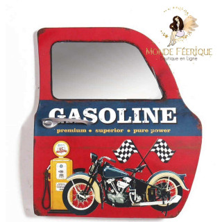 Plaque / Porte Miroir Vintage - Décoration portière Américaine 47cm