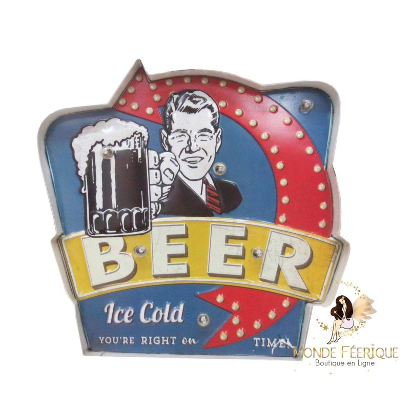 Plaque retro  Bière vintage