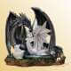 Statuette 2 Dragons avec Bébé Dragon