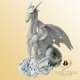 Statue Dragon Blanc 35cm