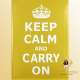 Plaque retro vintage "Keep Calm & Carry On"