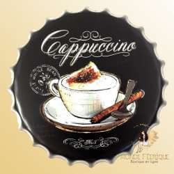 Capsule Métal Café Capuccino 40cm
