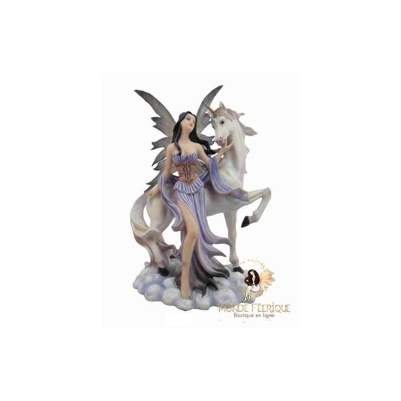 statuette fée Licorne Fantasy