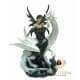 Statuette Fée Dragon blanc et noir