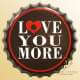 Capsule deco "Love You More" 40cm