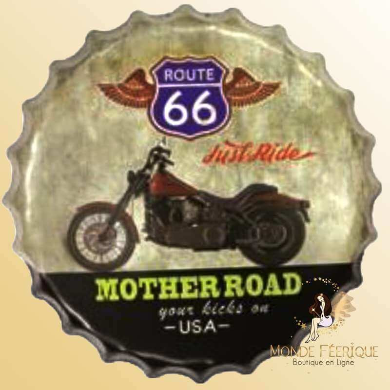 Capsule Décoration Moto USA route 66 