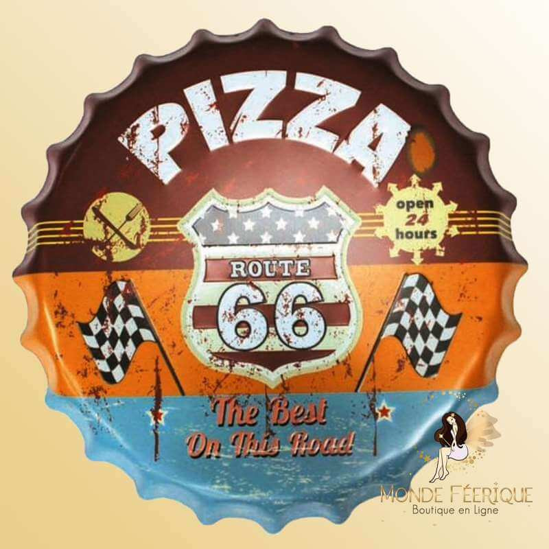 Grande Capsule Geante Pizza decoration metal