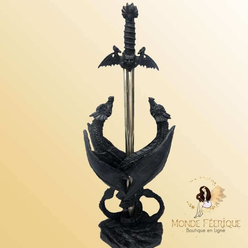 Epée avec 2 Dragons -- 29cm