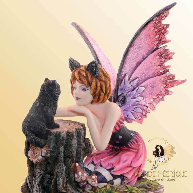 Figurines Fées Chats statuettes de fees