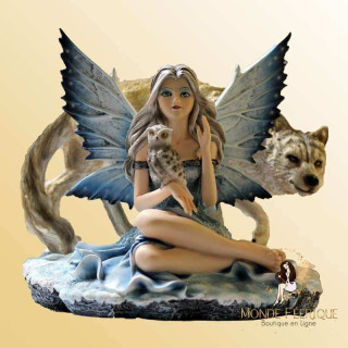 Figurine Fée Grande Loups Style