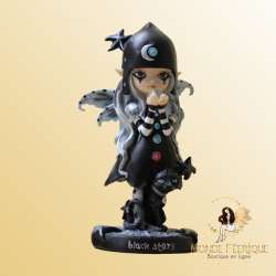 Figurine Fée Black Magicienne -- 16,5cm