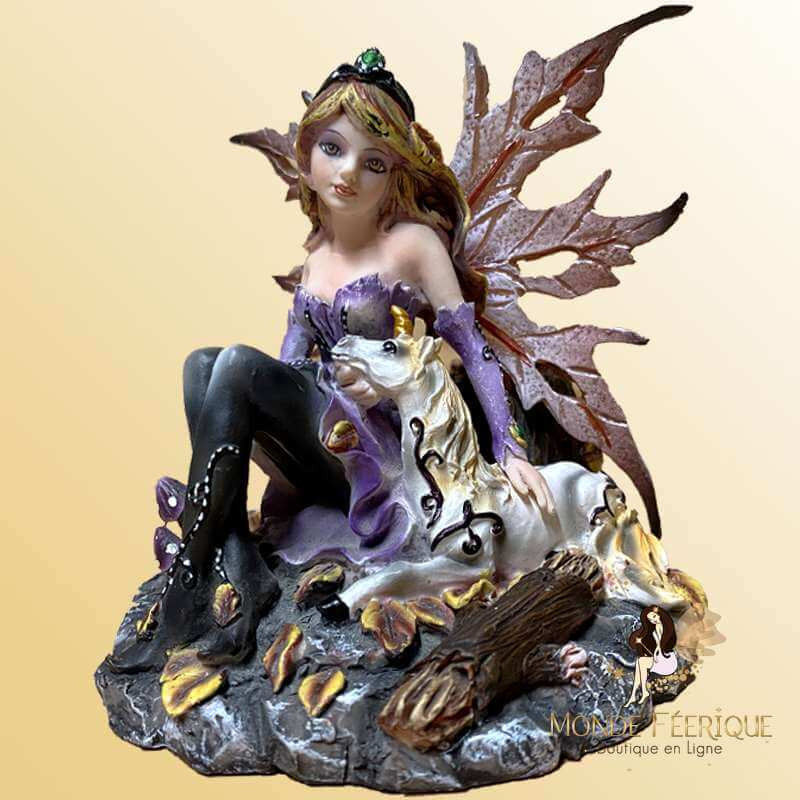 Figurine Fée licornes de collection