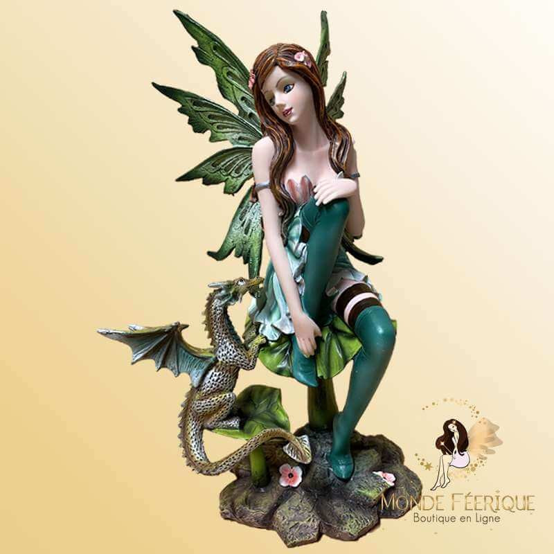 Figurine Fée avec Dragon