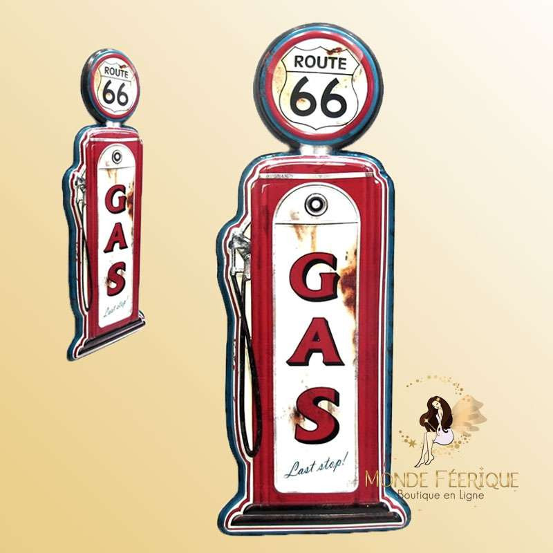 Plaque metal industriel Gaz