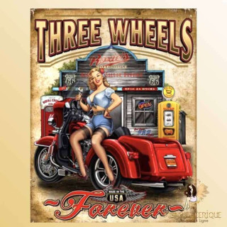 achat plaque vintage pin up publicite