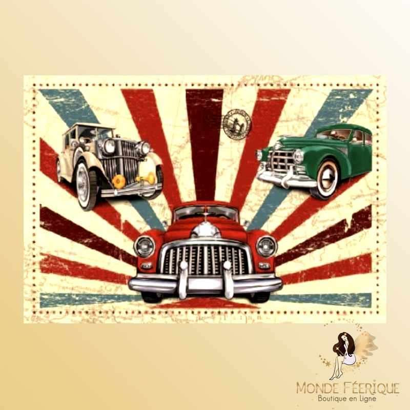plaque de decoration collection voiture ancienne Plaque Métal