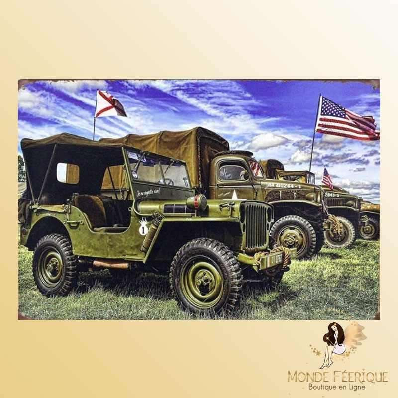 plaque déco armee militaire