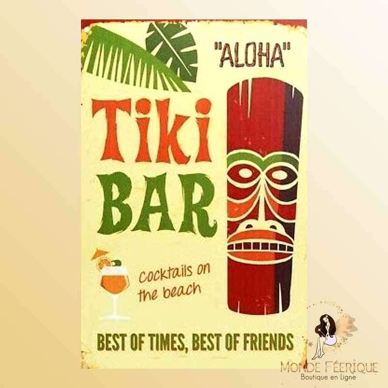 plaque decoration metal ile tahiti hawai detente cool..jpg