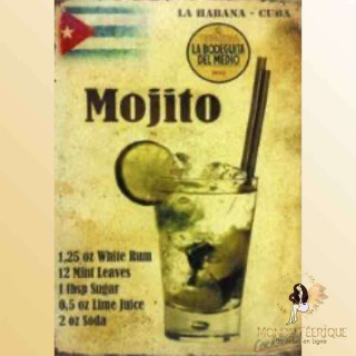 plaque decoration mojito cuba
