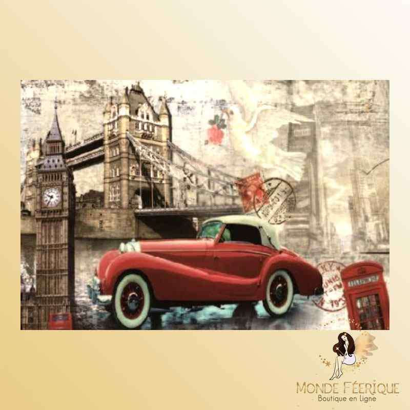 plaque metal big ben london londres anglais plaque decoration murale plaque metallique