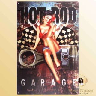 plaque metallique decoration pin up formule 1 course auto voiture ancienne Plaque Déco Vintage -- 20x30cm