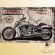 PLAQUE vintage moto americaine plaque retro motos