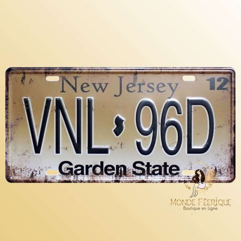 americaine plaque deco décoration immatriculation voitures