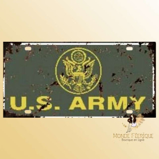 armée USA décoration plaque vintage mur