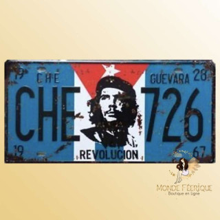 che gevara decoration plaque metal vintage