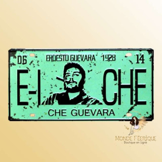che gevara decoration plaque metal voiture vintage