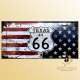 drapeau USA plaque metal decoration route 66 deco americaine vintage moderne