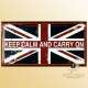plaque deco vintage Keep Calm drapeau UK Keep calm 