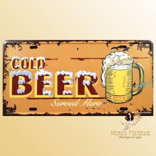 plaque decoration bieres mur 