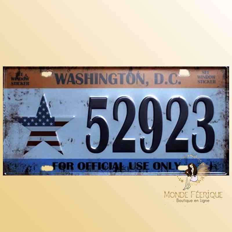 plaque usa americaine voiture decoration mur vintage