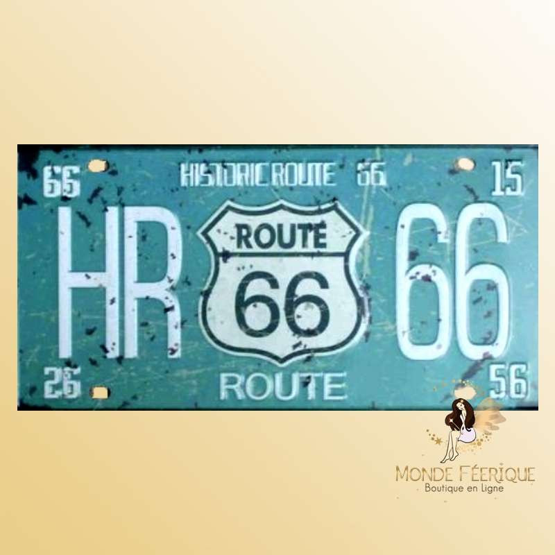 plaque voiture americaine