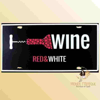 Vin decoration mur plaque en metal vintage déco sur le vin bar