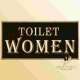 wc femme toilette femme plaque decoration porte toilettes