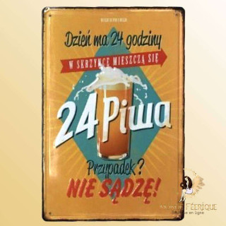 deco bières Plaque Metal Premium