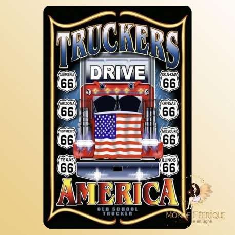 plaque decoration camion deco trucker