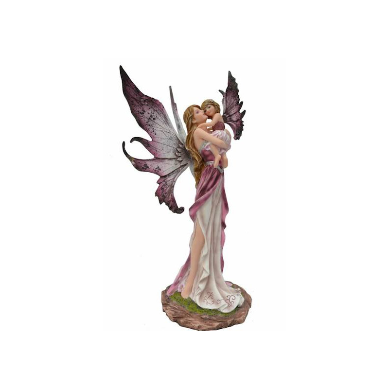 STATUETTE FEE avec bébé