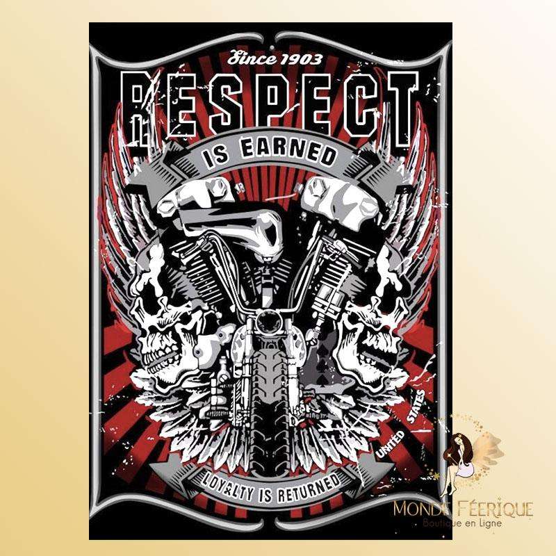 Plaque Décoration Respect Premium 30x40cm